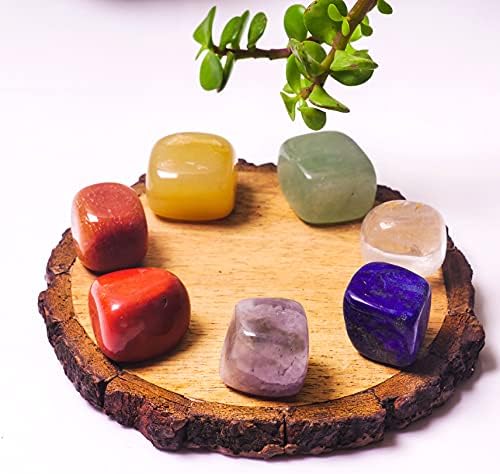 Кристали - Чакра Кристал сет - 12 парчиња духовни предмети - Седум чакра со паметни камења - аметист геоде - груби камења - кристали и