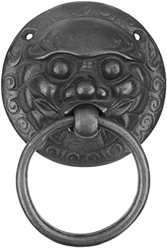 Рачка на антиквителот Мајаби, вратата на вратата Антички прстен Повлечете ја рачката на вратата на вратата, античкиот месинг врата на вратата