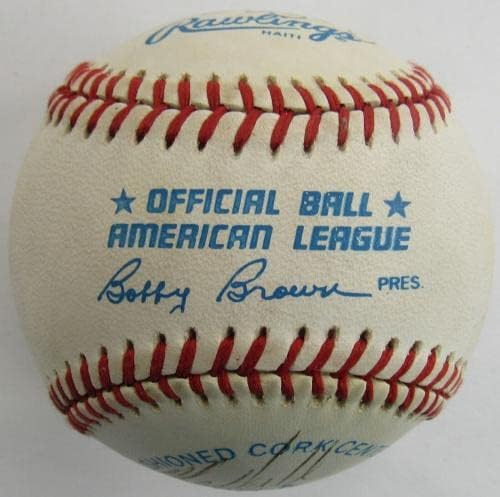 1991 година Јанкис Скот Сандерсон Мел Хол +4 Потпишан автограм Раулис Бејзбол - Автограмирани бејзбол