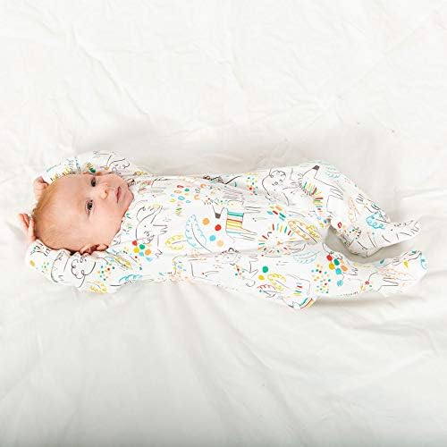 Магнетни Ме Пижами За Нозе Органска Памучна Бебешка Облека За Спиење Брз Магнетски Прицврстувач За Спиење