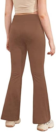 Женските Хеланки Вкрстуваат Панталони Со Висок Струк Панталони За Чизми За Јога Еднобојни Долни Ѕвончиња Со Целосна Должина
