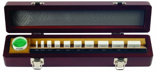Mitutoyo керамички правоаголен микрометарски инспекција за инспекциски блок сет со оптичка паралела, ASME одделение AS -1, 0,0625 - 2,0 Должина