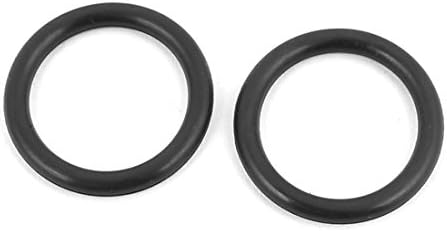 AEXIT 30PCS црна гума 16мм x 1,9мм отпорност на топлина што не е отпорна на масло NBR нитрилна гума O прстен гумени шипки запечатување