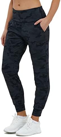 Capmap Joggers за жени со високи половини џемпери со џебови Атлетски хеланки затегнати дневни панталони за џогирање јога