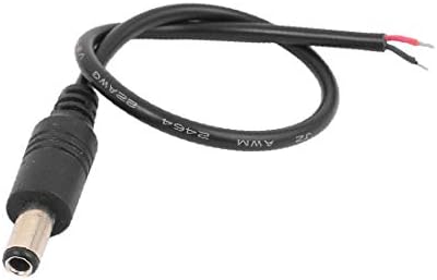 X-Dree 4 PCS 5.5x2.5mm DC Power Jack приклучок за машка кабелска жица за кабел за cctv (4 Piezas 5.5x2.5 mm DC Power Jack кабел Мачо кабел