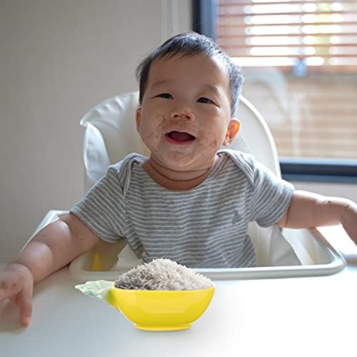 Besportble Детска прибор за јадење прибор за јадење керамички ананас во форма на садови со садови големи садови за салата и чинии за