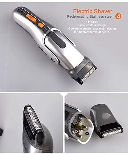 Fafklf Електричен клипер за коса, при полнење на косата за пополнување на косата, брич, безжичен прилагодлив клипер