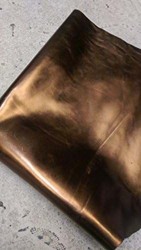 Nat Leathers бронзена фолија металик мазна лента за чанти за седење тапацир 16-20 кв.м. Чевли кукавици оригинална кожа скријте ја кожата