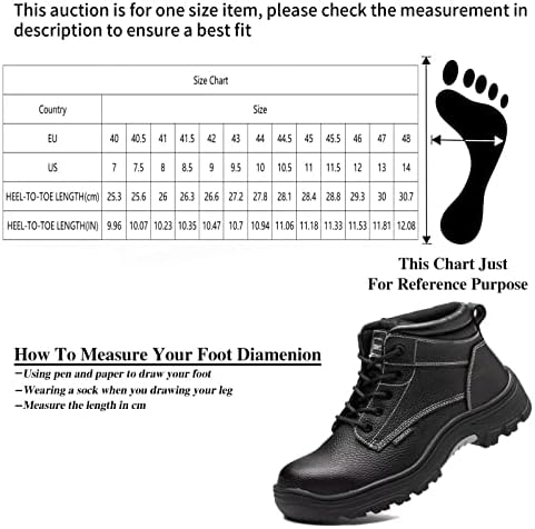 Тосафзки Работни Чизми Неуништливи Композитни-Пети Водоотпорни Кожни Работни Чизми Безбедносни Чевли За Мажи