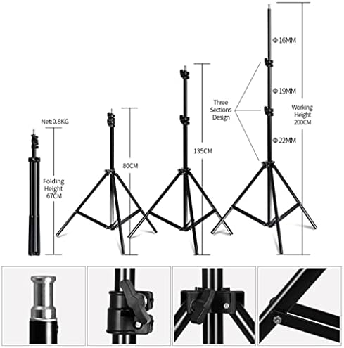 Seasd Фотографија Позадина Поддршка Софтбокс Осветлување Комплет Фото Студио Опрема Додатоци со 3 парчиња Позадина И Статив Стојат