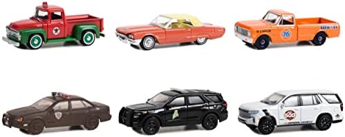 Сет за колекција на годишнини од 6 парчиња серија 15 1/64 Diecast Model Cars By Greenlight 28120