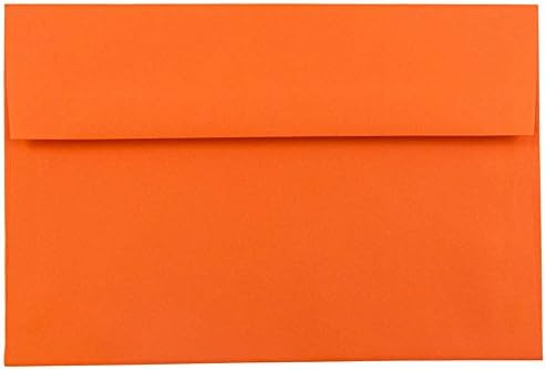 Коверти со покана за хартија A7 A7 - 5 1/4 x 7 1/4 - рециклирани портокалови - 50/пакет