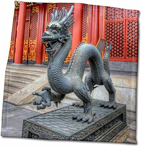 3дроза Кина, Пекинг, Статуа На Змеј на влезот Во Летната Палата-Крпи