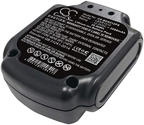 Електрични Алати Батерија Дел Бр. LBXR1512 Црна &засилувач; Декер BDCD112, BDCD12, BDCDD12, BDCDD12K, BDCDD12KB, BLA12L-0608-1