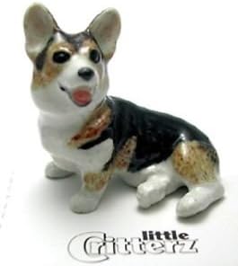 Мало Критерз куче - Кардиган Корги Тафи - Табела за домашни украси на животински минијатурни порцелански фигура