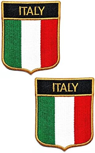 Кленплус 2 парчиња. 2. 6Х2, 3 ИНЧИ. Земја Италија Знаме Лепенка Национално Знаме Закрпи ЗА Сам Амблем На Костими Униформа Тактичка