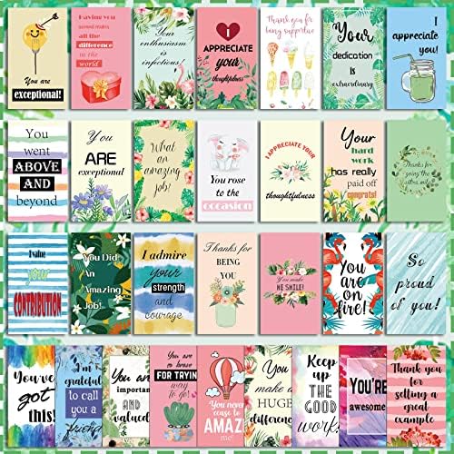 Estune 300 компјутерски картички за благодарност благодарам картички за жени со разновидни масовни картички мотивациони честитки за благодарност