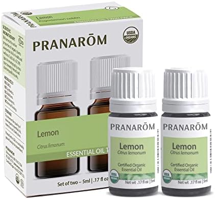 ПРАНАРОМ - Есенцијално масло од лимон - чисто природно терапевтско одделение есенцијално масло за дифузија, чистење и ментална велнес | УСДА