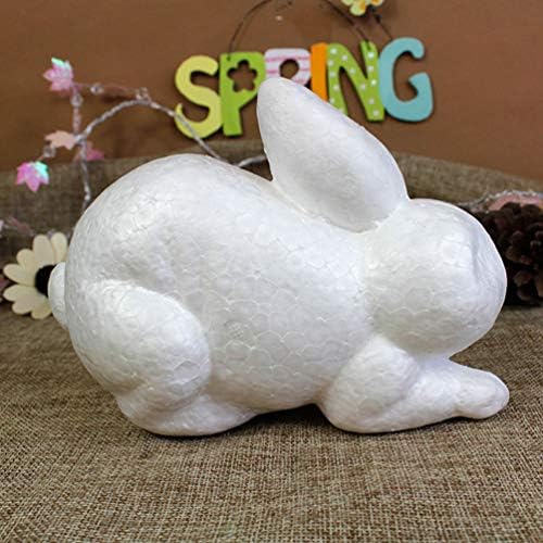 Ipetboom зајак од пена форми Декорација бела занаетчиска пена зајаче играчка полистирен моделирање пена топка топка животински украс за