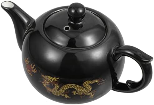 Хемотон кинески чај сет лабав лисја чај поцврсто тенџере порцелан мини чајник керамички чај сад јапонски чајници кафе сад змеј воден сад со рачка за лабава чај од л