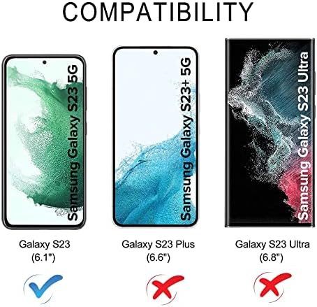 ЗОНАВИ Случај За Случајот Со Паричникот Samsung Galaxy S23 со Држач За Картички, Премиум Pu Кожна Футрола [Магнетна] [Држач За Гледање],