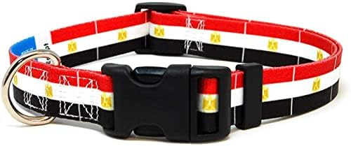 Египет Куче Јака | Египет Знаме | Утлегар Лизга-На | Направени ВО ЊУ ЏЕРСИ, САД | За Средни Кучиња | 3/4 Инчен Широк