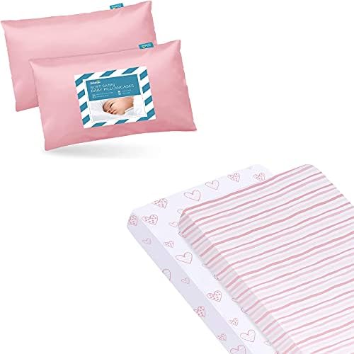 Клиб лист 2 пакет опремени за стандардно печатење на срце и ленти со сатенско дете за дете од дете 2 пакет розова