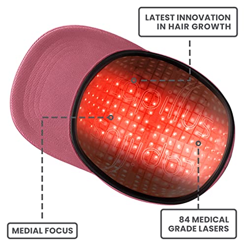 КАПИЛУС ФОКАЛНА МЕДИЈАЛНА Капа За Ласерски Раст На Косата, Наменета За Жени, Фда Ја Исчисти Ласерската Капа За Раст на Косата за локализиран