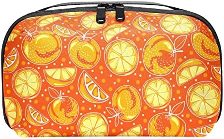 Овошје Жолта Лимонска Торба За Шминка За Чанта Пренослива Торба За Организатор На Патувања За Тоалети Торба За Убавина За Жени