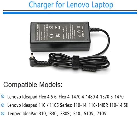 65W AC адаптер лаптоп wallиден полнач за Lenovo IdeaPad Flex 4 5 6 1470 1480 1570 1580 Lenovo IdeaPad 110 110S 310 320 330 330S