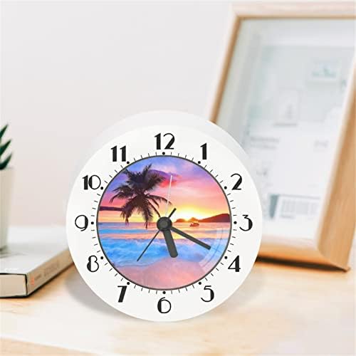 ПЗЗ Плажа Хавајски часовник на плажа на плажа за тежок сон, батерии управувани со часовници што не се во рејтинг, лесни за читање
