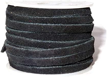 Cords Craft® | 4мм Оригинален рамен кожен лента со ленти за накит што прави нараквица ѓердан монистра | 10 метри брада кожна жица