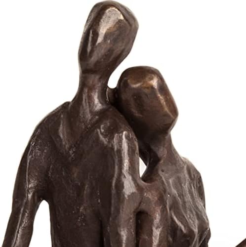 Дања Б. Романтична двојка фрли бронзена скулптура современ декор за домови за која било соба или канцеларија, уникатен подарок за роденден,