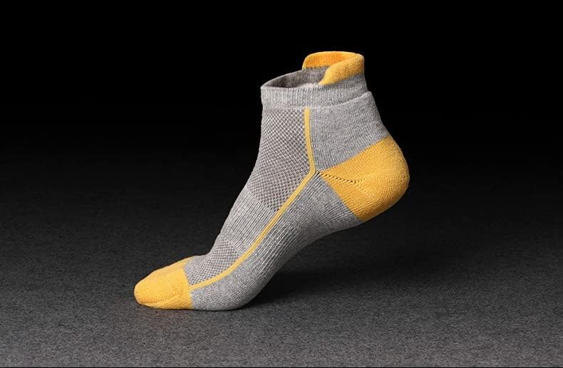 Uxzdx cujux мажи чорапи памук случајна лента со машка машка мода на отворено пешачење 5 парови