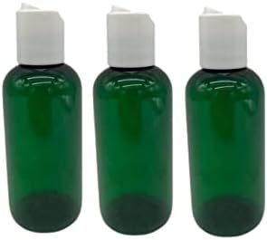 Природни фарми 4 мл Зелена Бостон БПА бесплатни шишиња - 3 пакувања со празни контејнери за полнење - производи за чистење на есенцијални