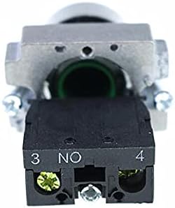 INANIR 5PCS/LOT XB2 BA31 XB2-BA31 Зелен самостојно ресетирање Моментно испитување на копчето 1 N/O рамен прекинувач за копче Заменете