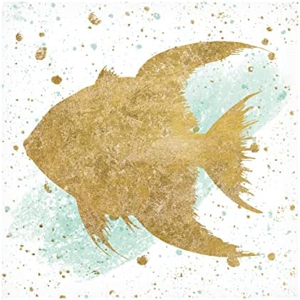 Трговска марка ликовна уметност „Сребрена морска живот Аква риба“ платно портфолио на диво јаболко