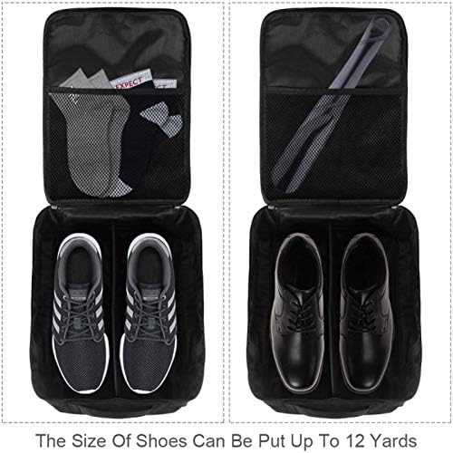 Преносни торби за чевли за патувања Nanmma со затворање на патент, цветни шема со три лисја, спортски спортски чевли, торбички за чевли,