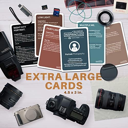 Фотографија картички за инспирација, додатоци за фотоапарати - XL картичка палуба, подароци за фотограф, додатоци за DSLR, додатоци за фотографија,