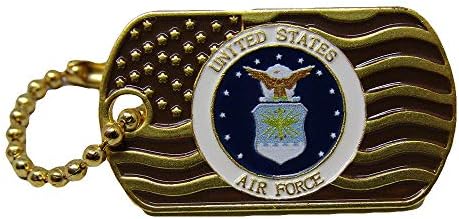MWS Соединетите Држави Воздухопловни сили мавтаат со капачето со знамето на знамето, лапел/синџирот на клучеви