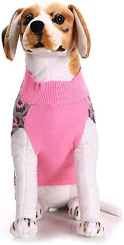 Кучиња џемпери за девојчиња кученце леопард кутре кутре розово зимско кучиња облека симпатична џемпер домашна облека мало куче Божиќни џемпери
