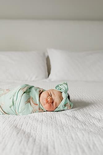 Бакар бисер голема премија плетена бебешка swaddle која прима ќебе куско