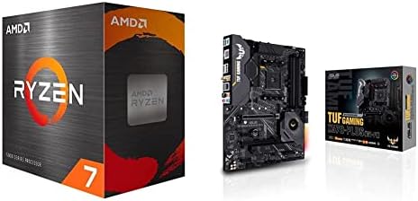 AMD RYZEN 7 5700G 8-јадрен, 16-нишки Отклучен десктоп процесор и ASUS AM4 TUF Gaming X570-Plus AM4 Zen 3 Ryzen 5000 & 3rd Gen Ryzen ATX матична