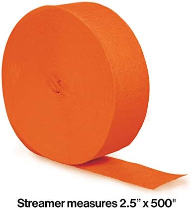 Креативно претворање на допир на ролна на хартија во боја, ролна од 81 метри, портокалова портокалова, една големина -