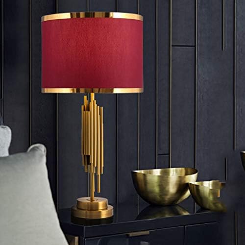 Биро ламба модерна маса за ламба во кревет, топла спална соба свадба и празнична црвена мираз ламба долг живот ламба европски стил