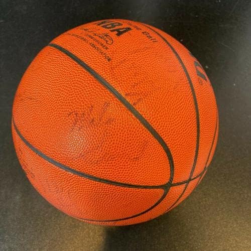 1986-87 Лос Анџелес Лејкерс во НБА Шампионски тим потпиша кошарка JSA COA - Автограмирани кошарка