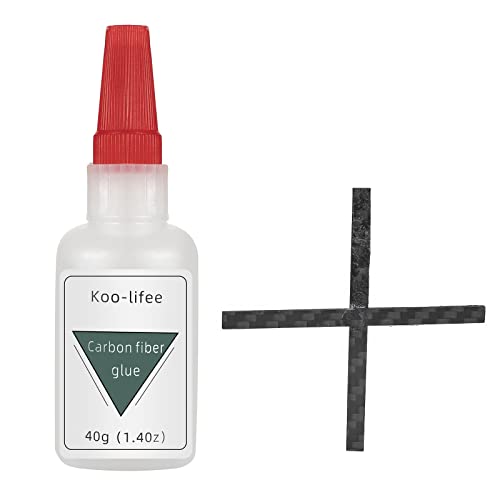 koo-lifee јаглеродни влакна лепило моќен професионален супер лепак 1.4oz лепак за цијаноакрилат