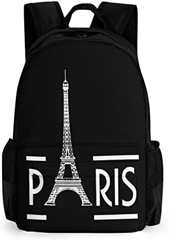Париз Со Ајфелов Ранец За Патувањеagетска Торба За Книги На Колеџ Класични Дневни Пакувања Работна Торба За Рамо За Мажи Училишни