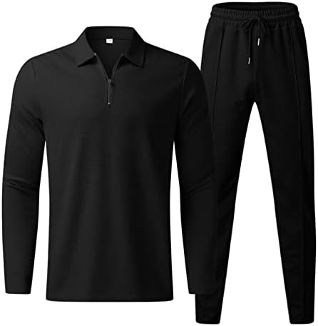 На костум Менс поставува 2 парчиња облека за кошула модни патеки за обични сетови плус големина долги ракави и панталони поставени
