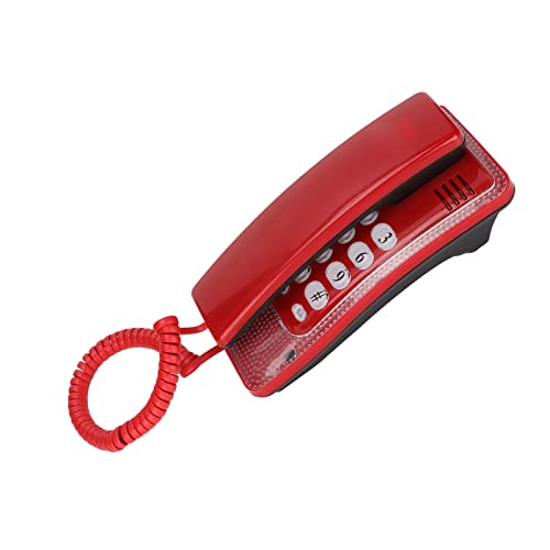 Wallиден телефон kxt438 Функција за редакција на функцијата за пауза Брза флеш функција хотел фиксни телефонски телефон за црвено училиште